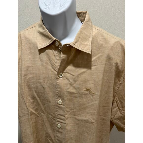 Tommy Bahama Mens Casual Button Down Shirt Collared Natural Color Size XL New - Picture 4 of 5